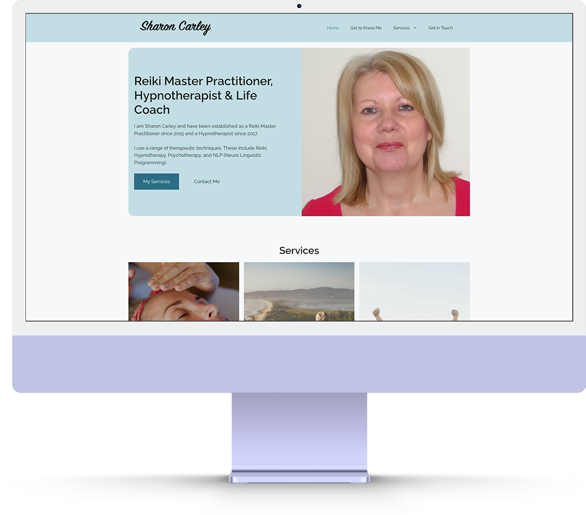 Sharon Carley Website by Bexley Web Design